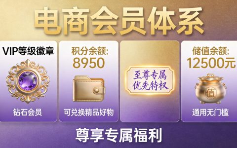 商城网站怎么做会员营销？等级+积分+标签+储值四合一会员体系