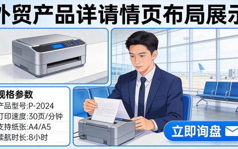外贸产品详情页设计：让海外买家主动询盘的7个关键要素